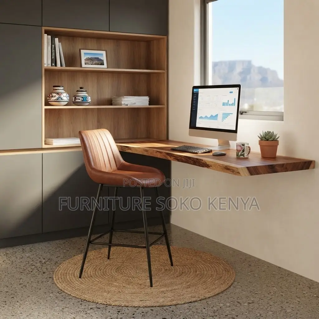 Bar Stool; Upholstered Leather Stool for Home and Restaurant Use