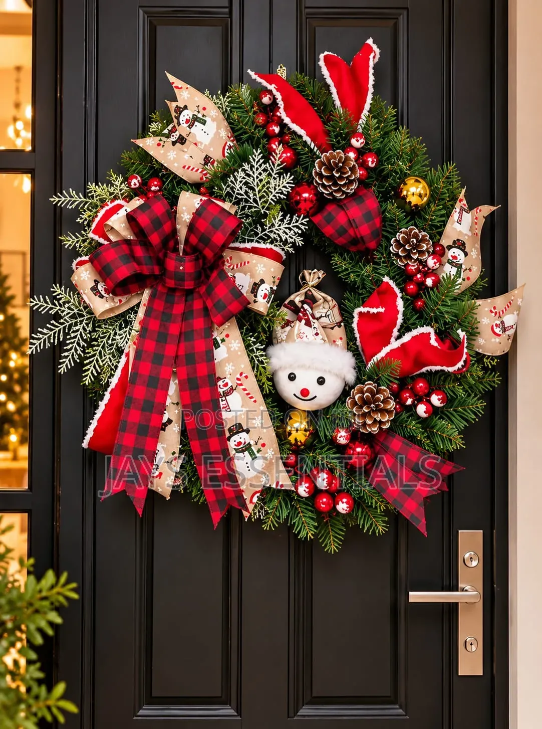55cm Christmas Wreath : Decorated