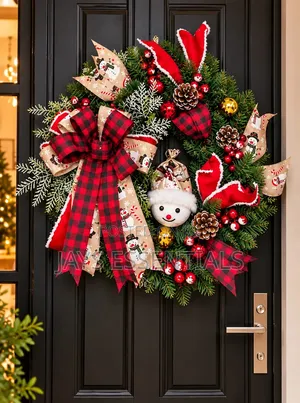 55cm Christmas Wreath : Decorated