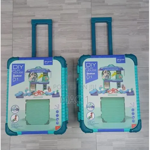​2-in-1 Kids Doctor Trolley Play Set & Suitcase Toy