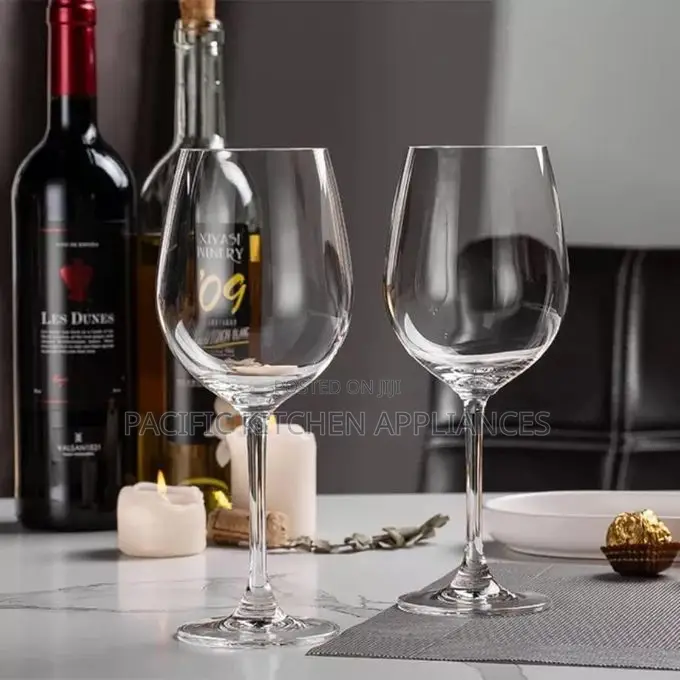 Nice One Glassware Wine Glasses Set – 6 Pieces 300ml Crystal Clear