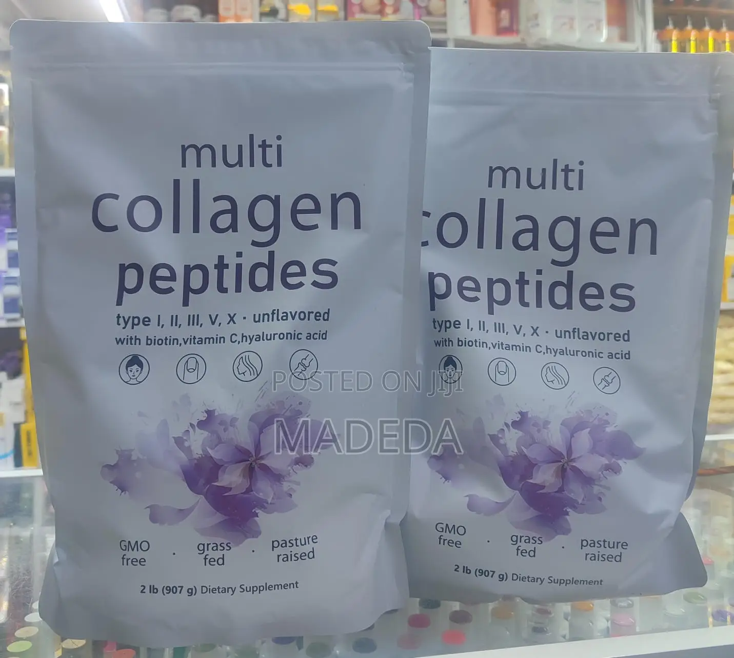 Multi Collagen Powder With Biotin, Vitamin C & Hyaluronic Acid