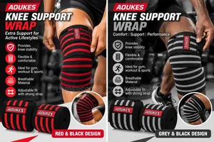 A Pair for Knee Wraps* Men Fitness Weight Lifting Elastic Bandage