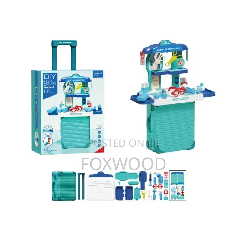 2-in-1 DIY Play House Little Doctor Hospital Playsets