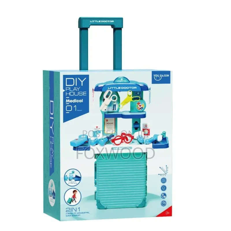 2-in-1 DIY Play House Little Doctor Hospital Playsets