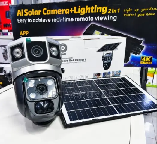 Quality V380 4G Dual Camera Solar CCTV With Remote Monitoring