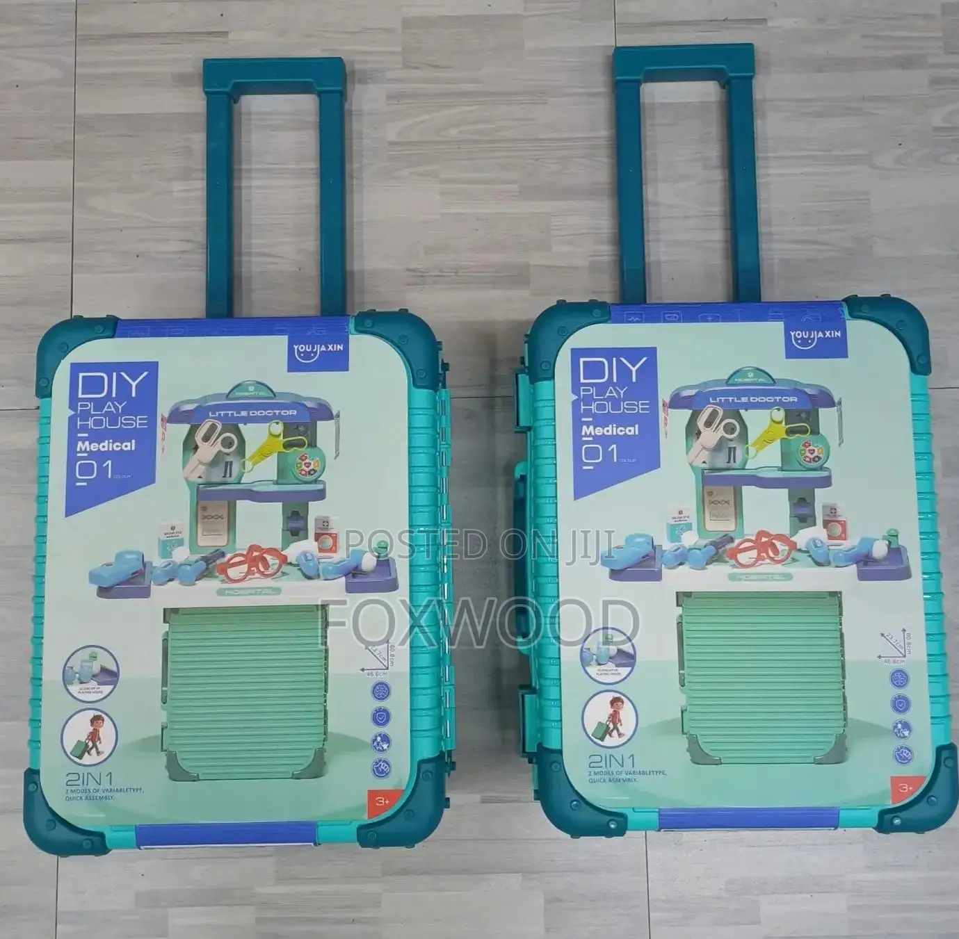 2-in-1 DIY Play House Little Doctor Hospital Playsets
