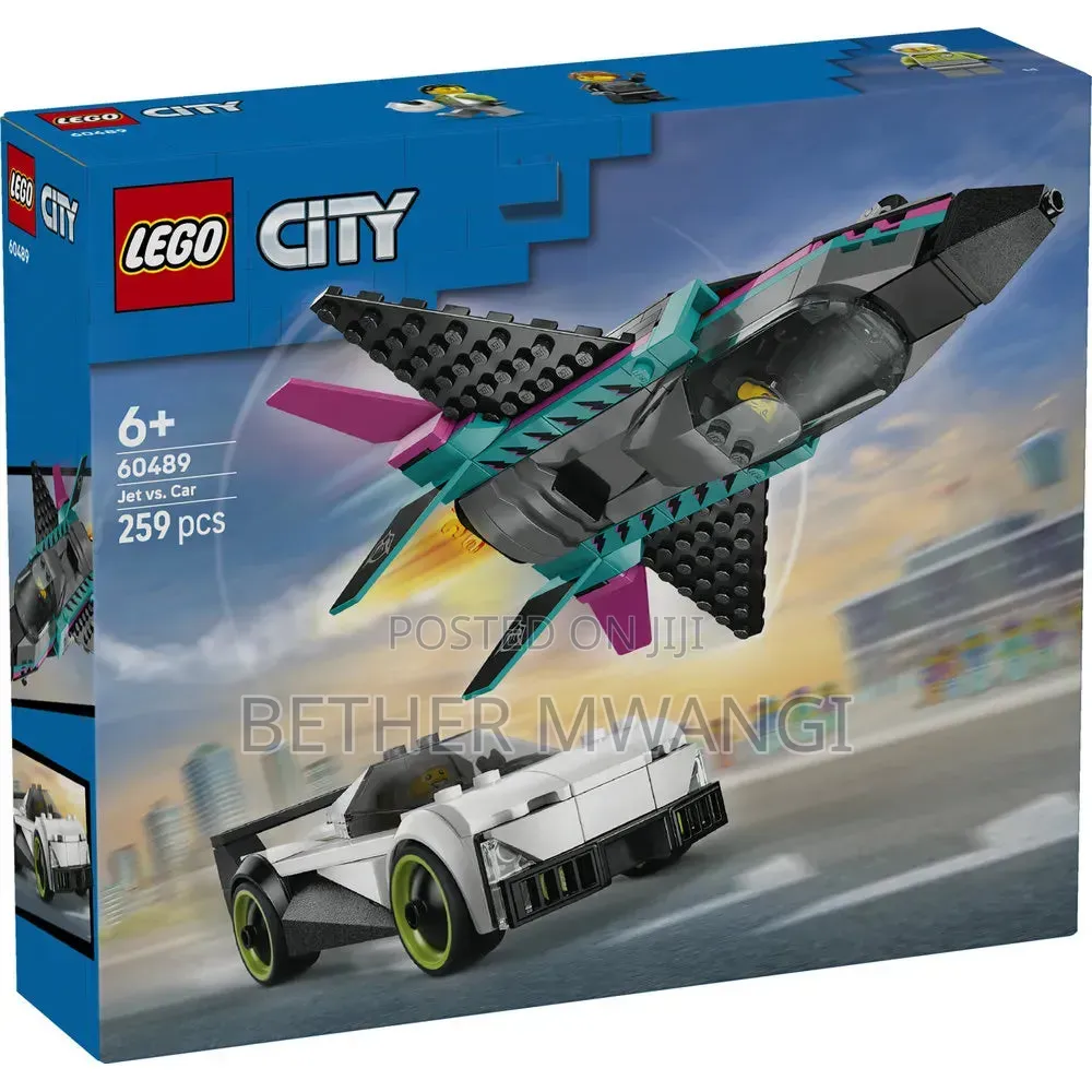 LEGO City Jet vs. Car – Jet and Supercar Racing Playset in Kenya