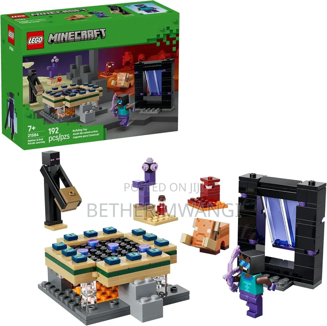 LEGO Minecraft Nether & End Portal Journey in Kenya