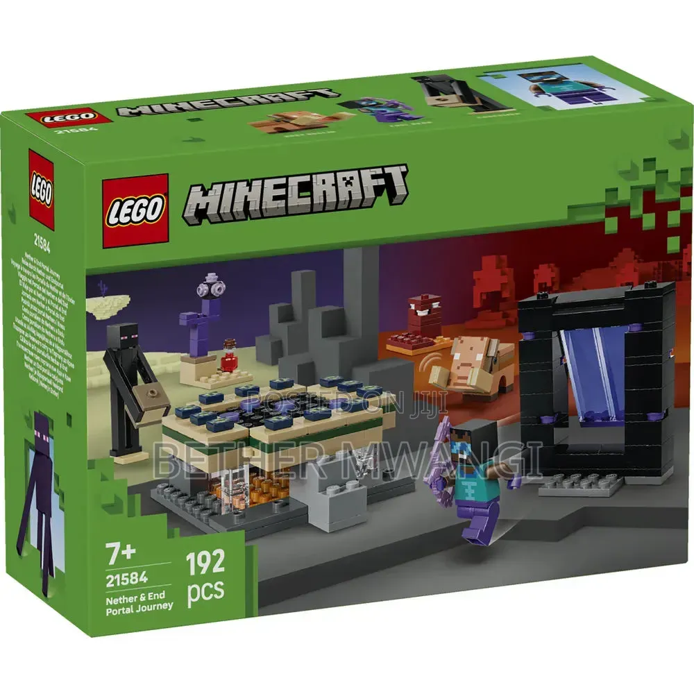 LEGO Minecraft Nether & End Portal Journey in Kenya