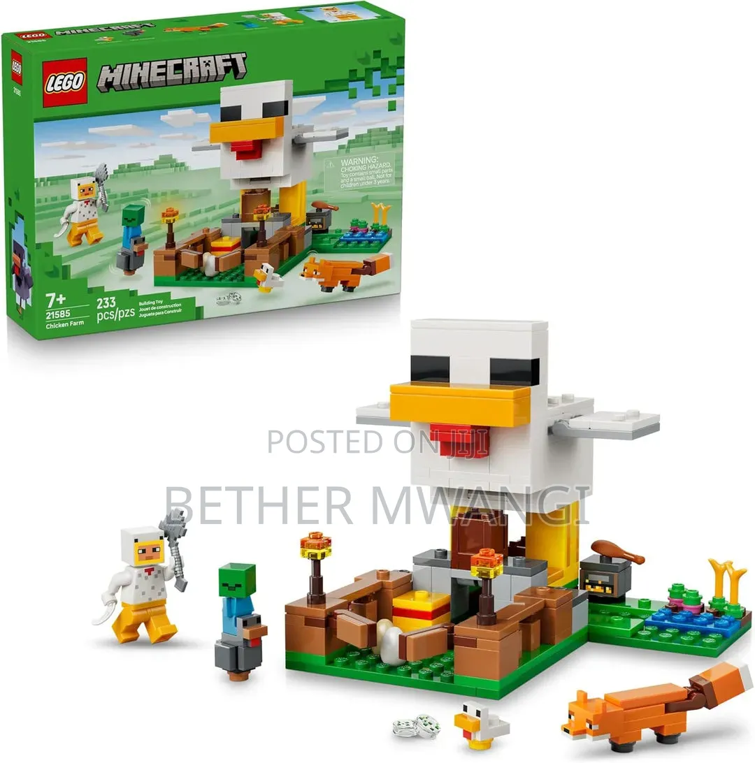 LEGO Minecraft Chicken Farm - Gaming Building Toy