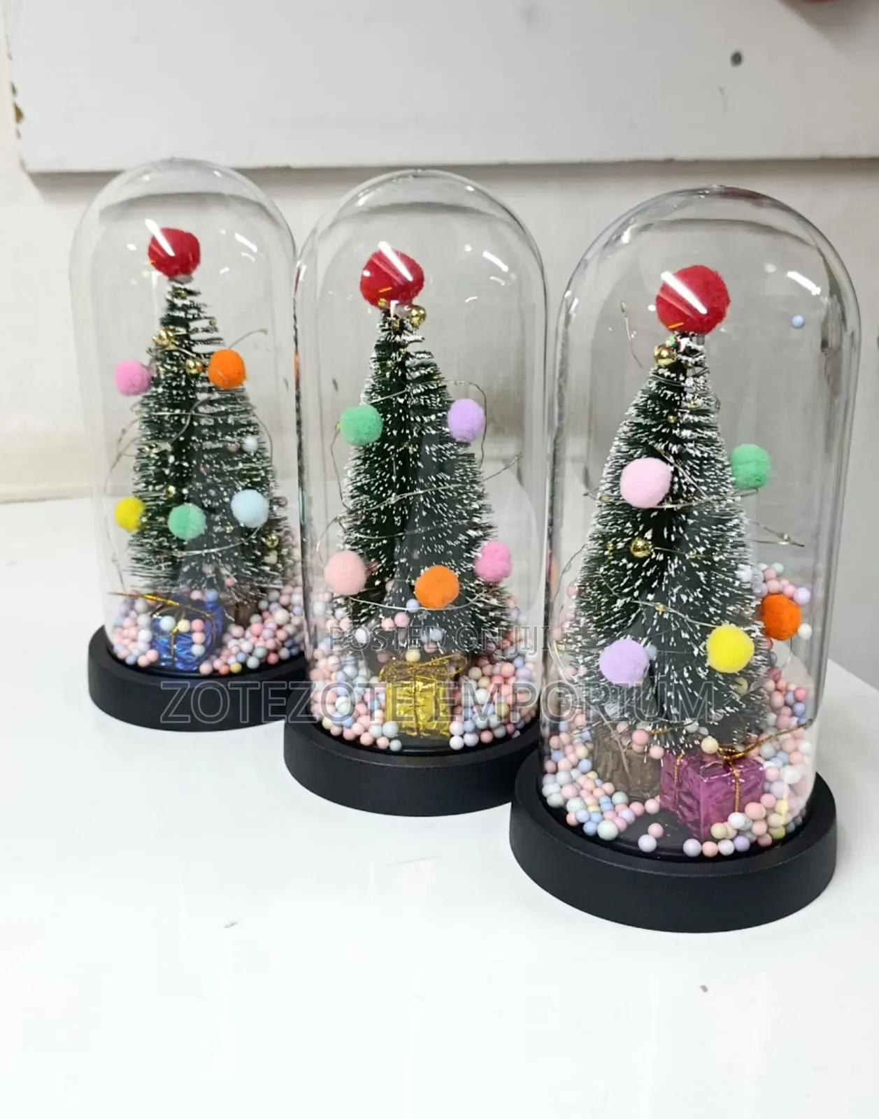 Glass Dome Christmas Decor