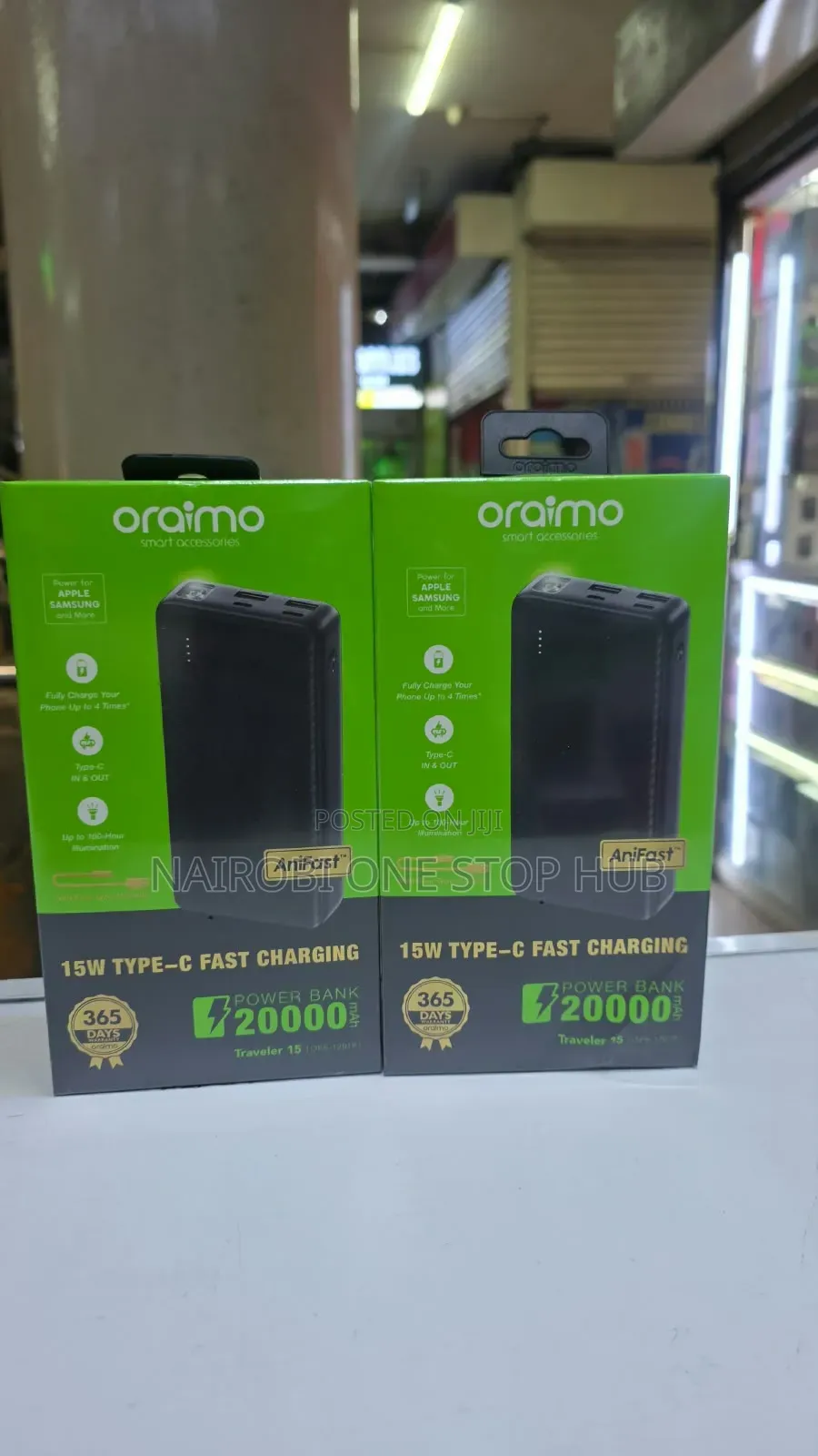Original Oraimo Power Bank – Opb-1201 
