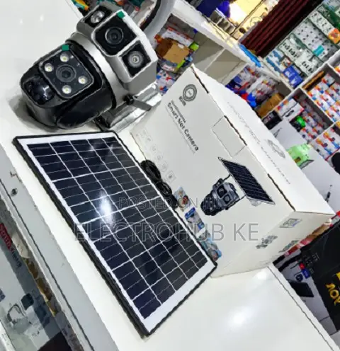 V380 4G Dual Lens Solar Security Camera With Night Monitoring