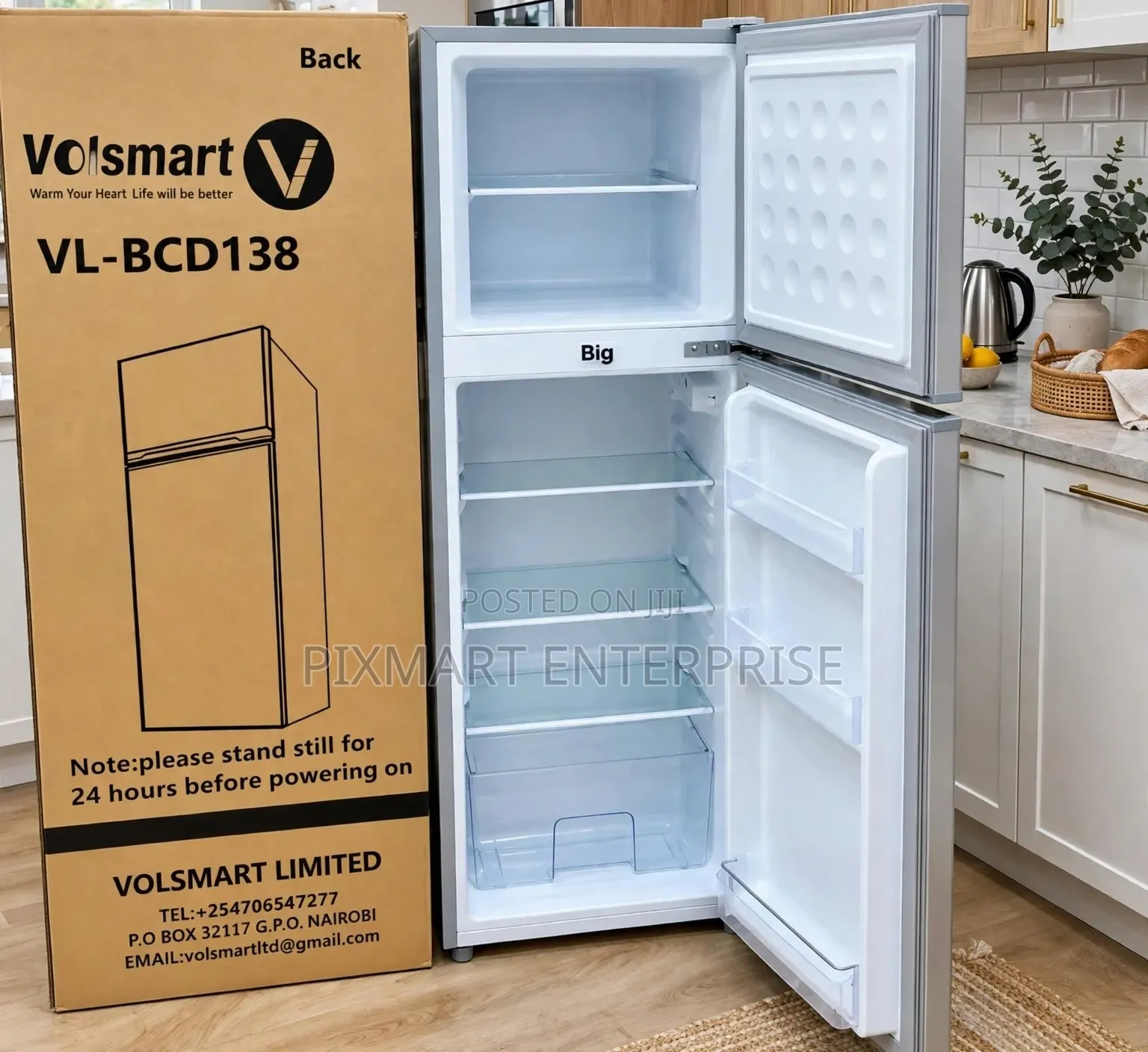Volsmart 138L Compact Refrigerator for Apartments and Homes