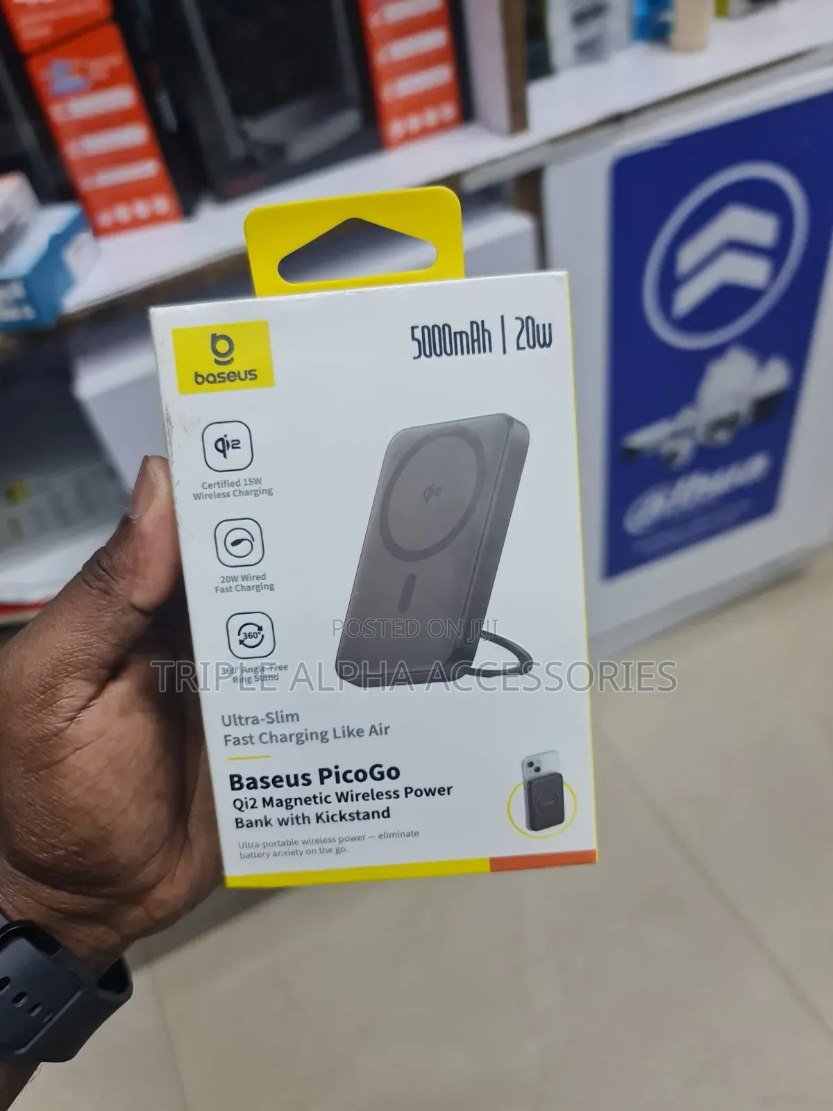 Baseus PicoGo Qi2 5,000mAh. Magnetic Wireless Power Bank