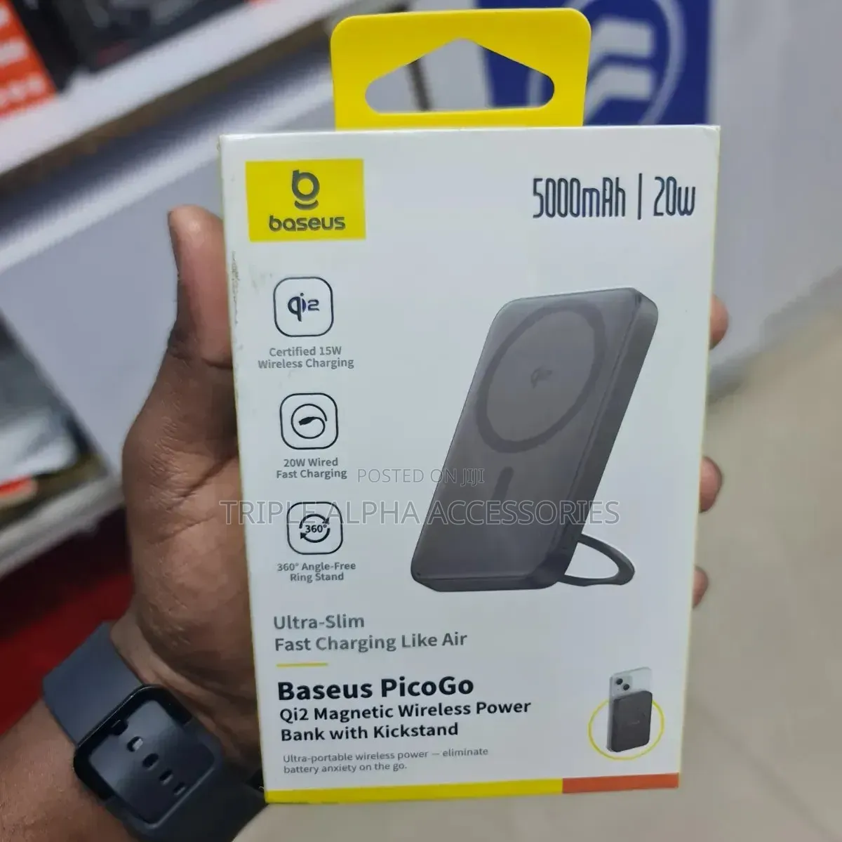 Baseus PicoGo Qi2 5,000mAh. Magnetic Wireless Power Bank