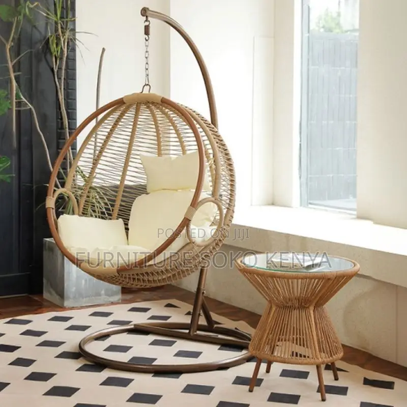Rattan Hammock : Round Rattan Hanging Egg Chair