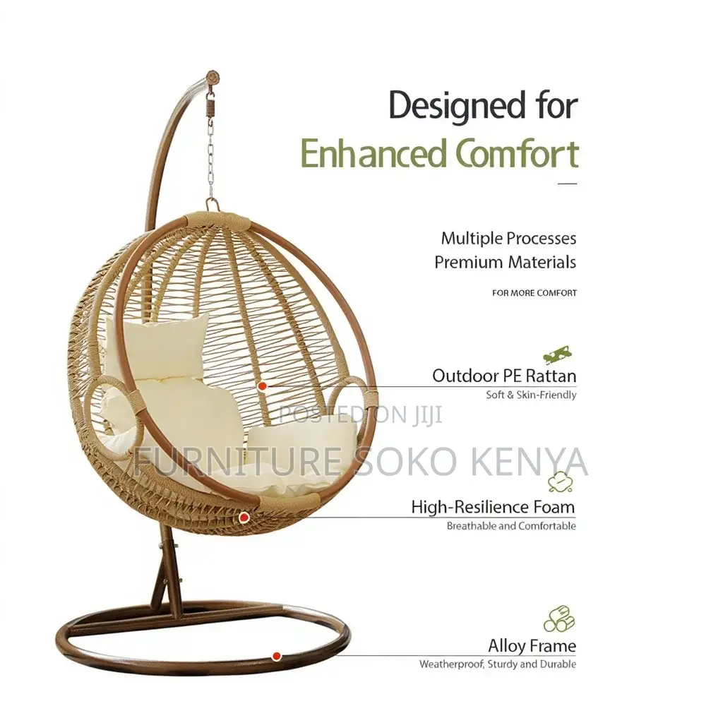 Rattan Hammock : Round Rattan Hanging Egg Chair