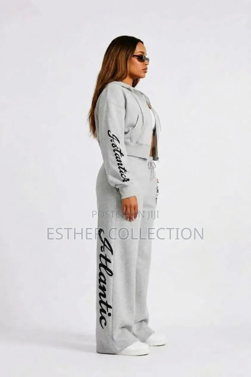 Drawstring Hem Straight Leg Joggers