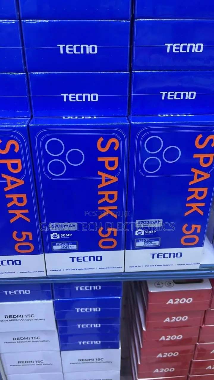 New Tecno Spark 50 128 GB Black