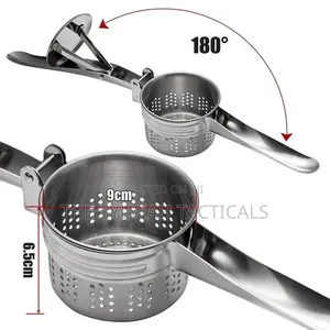 *Potato Masher Ricer Press Mashed Potatoes Stainless Steel Crushing