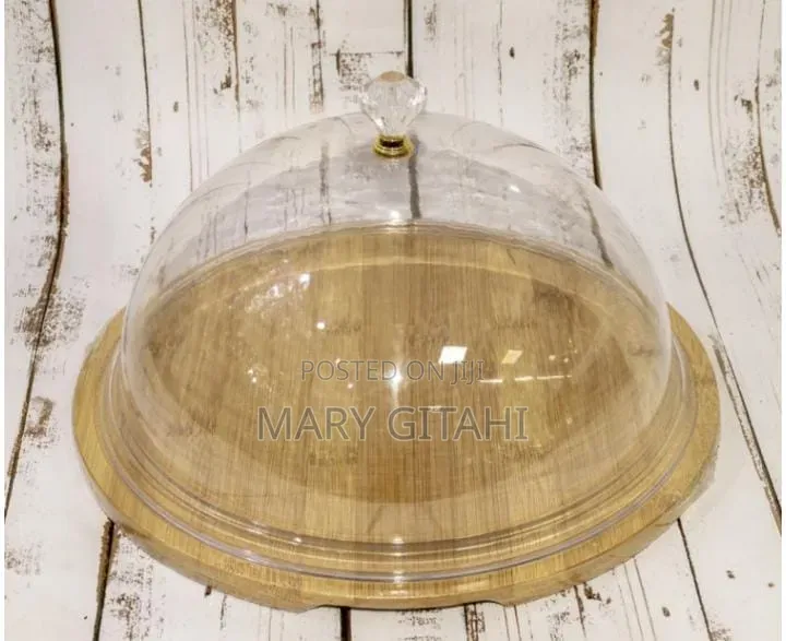 Acrylic Food Cover*and a Bamboo Base*