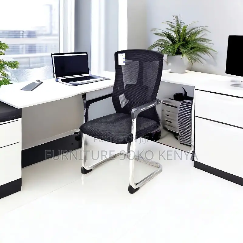 Office Chair : Mid-Back Ergonomic Mesh Office Guest Chair