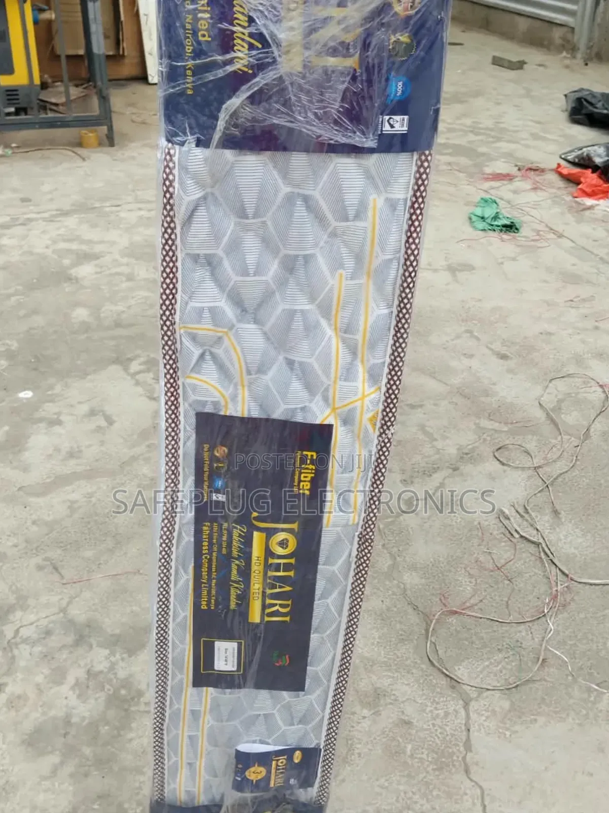 4 by 6 8" Johari High Density Premium Fibre Quilted Mattress [