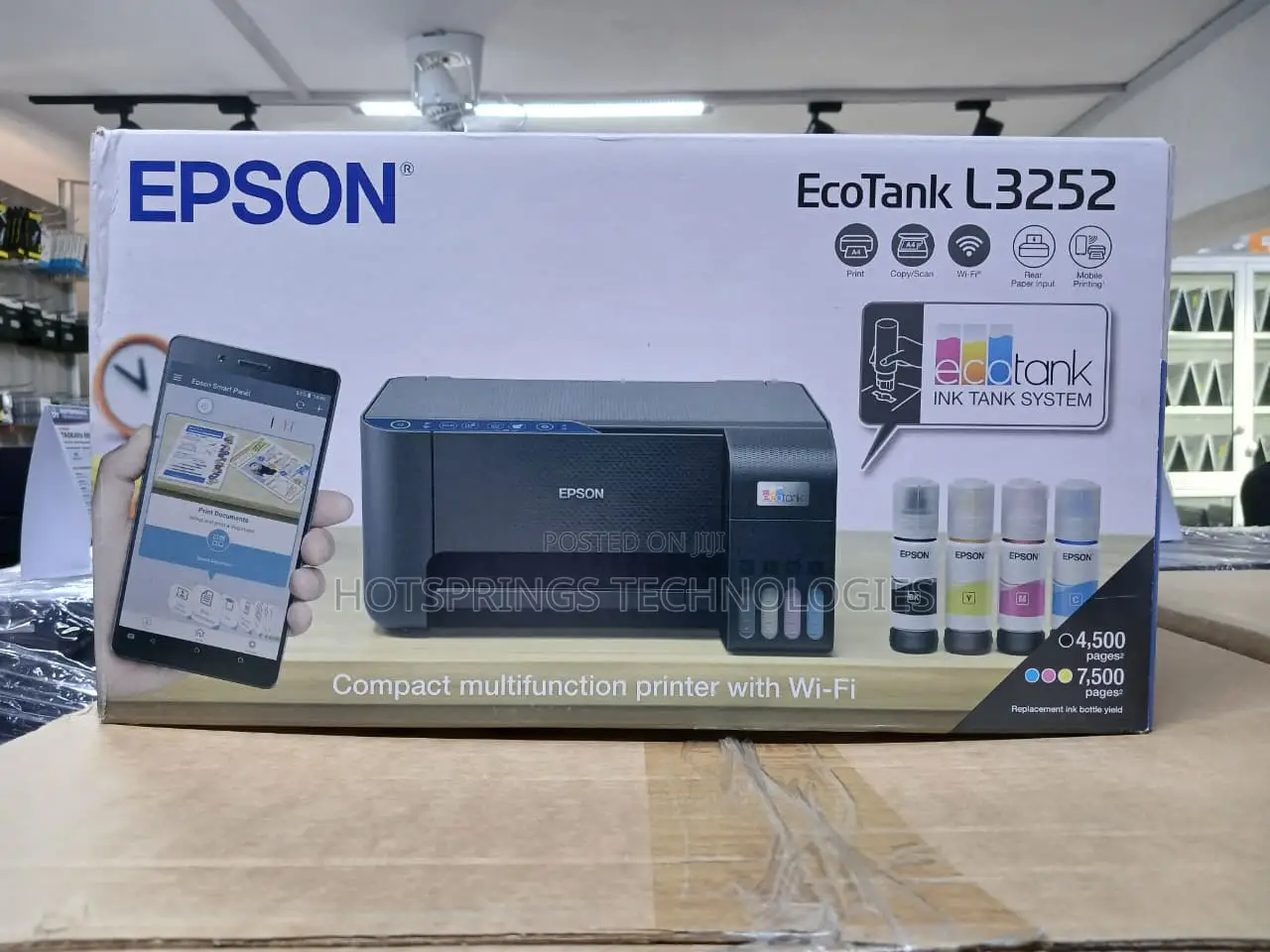 EPSON EcoTank L3252
Print/Copy/Scan/WiFi/MobilePrinting