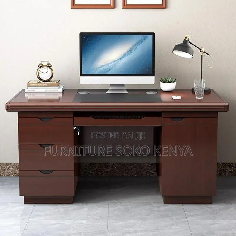 Office Desk : 1.4M Wooden Executive Office Desk