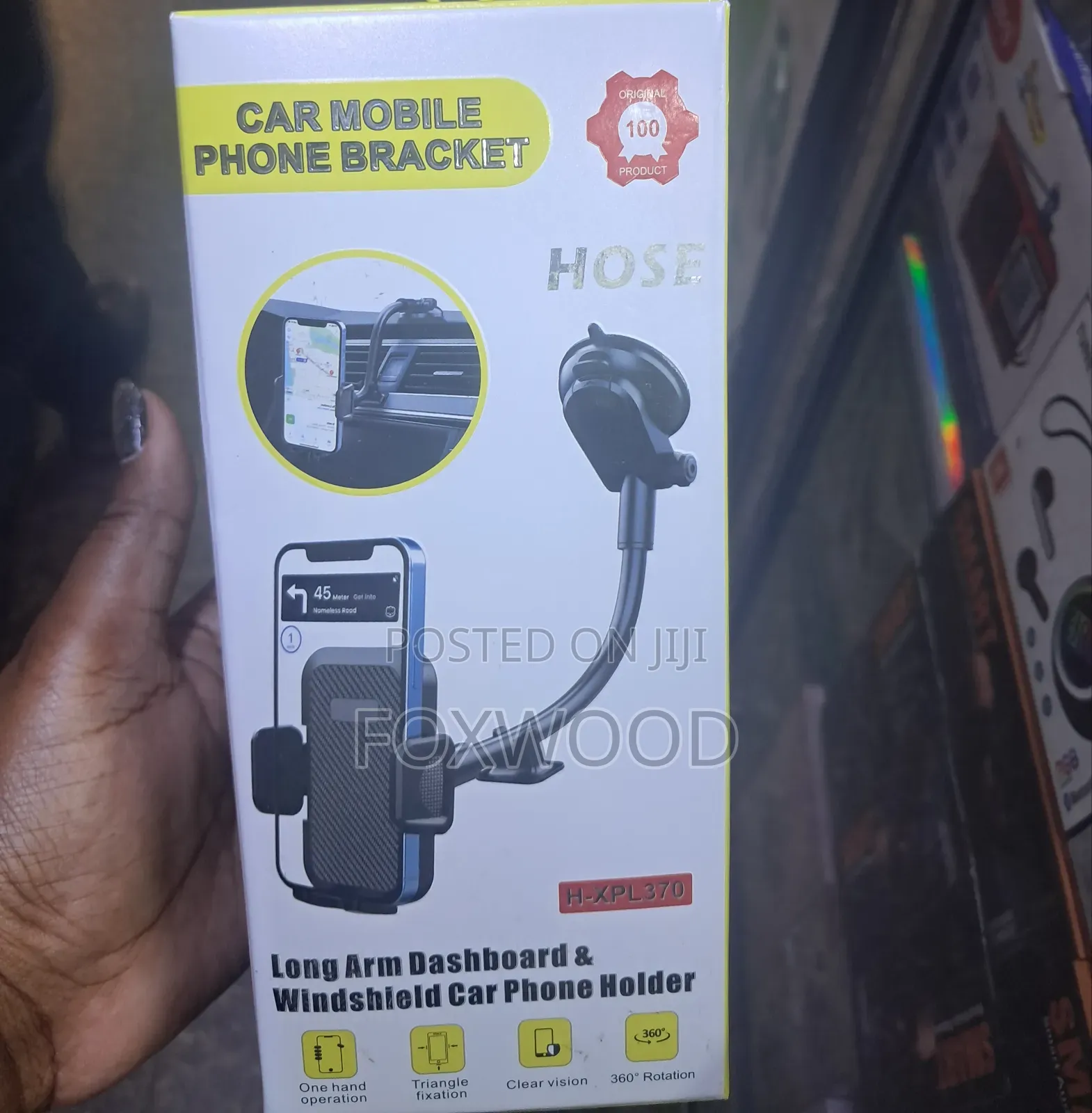 Hose Long Arm Dashboard & Windshield Car Phone Holder