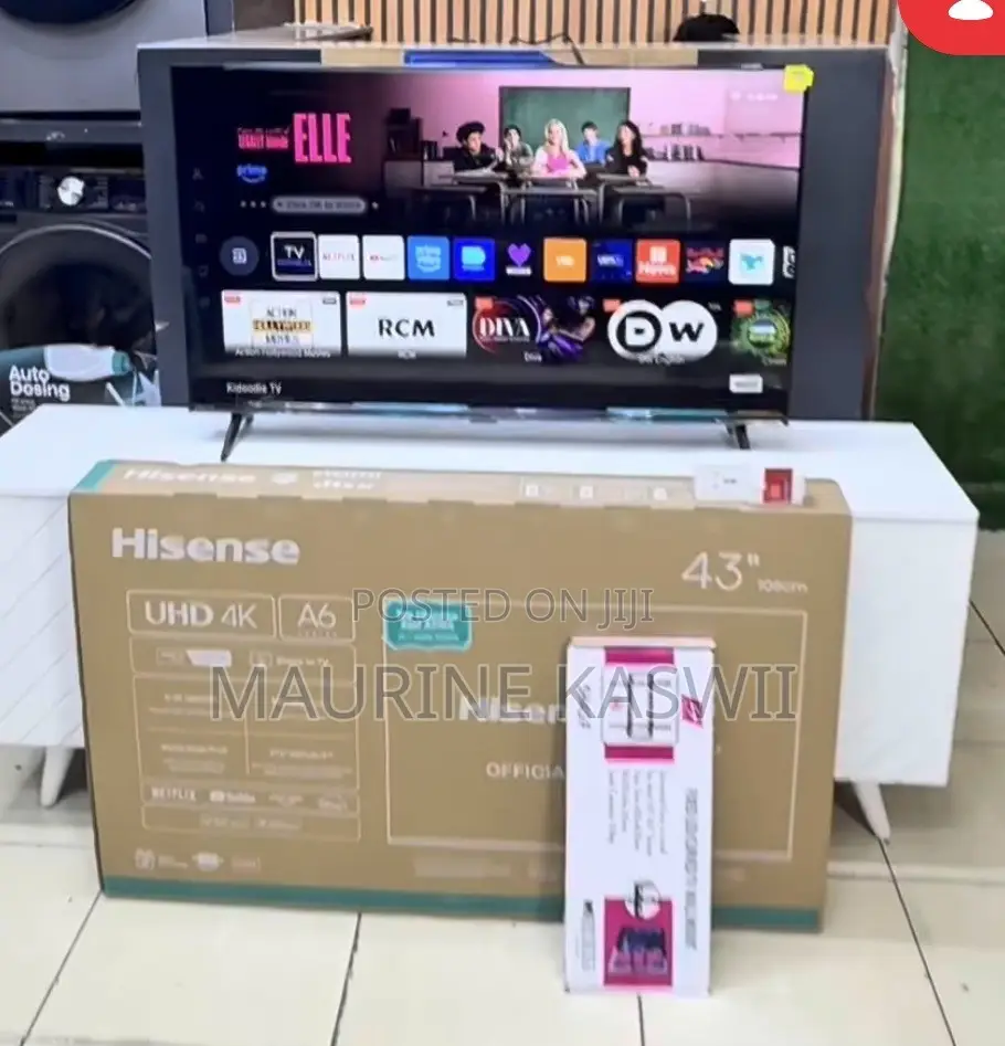 HISENSE 43” A6 4k With a Wall Mount