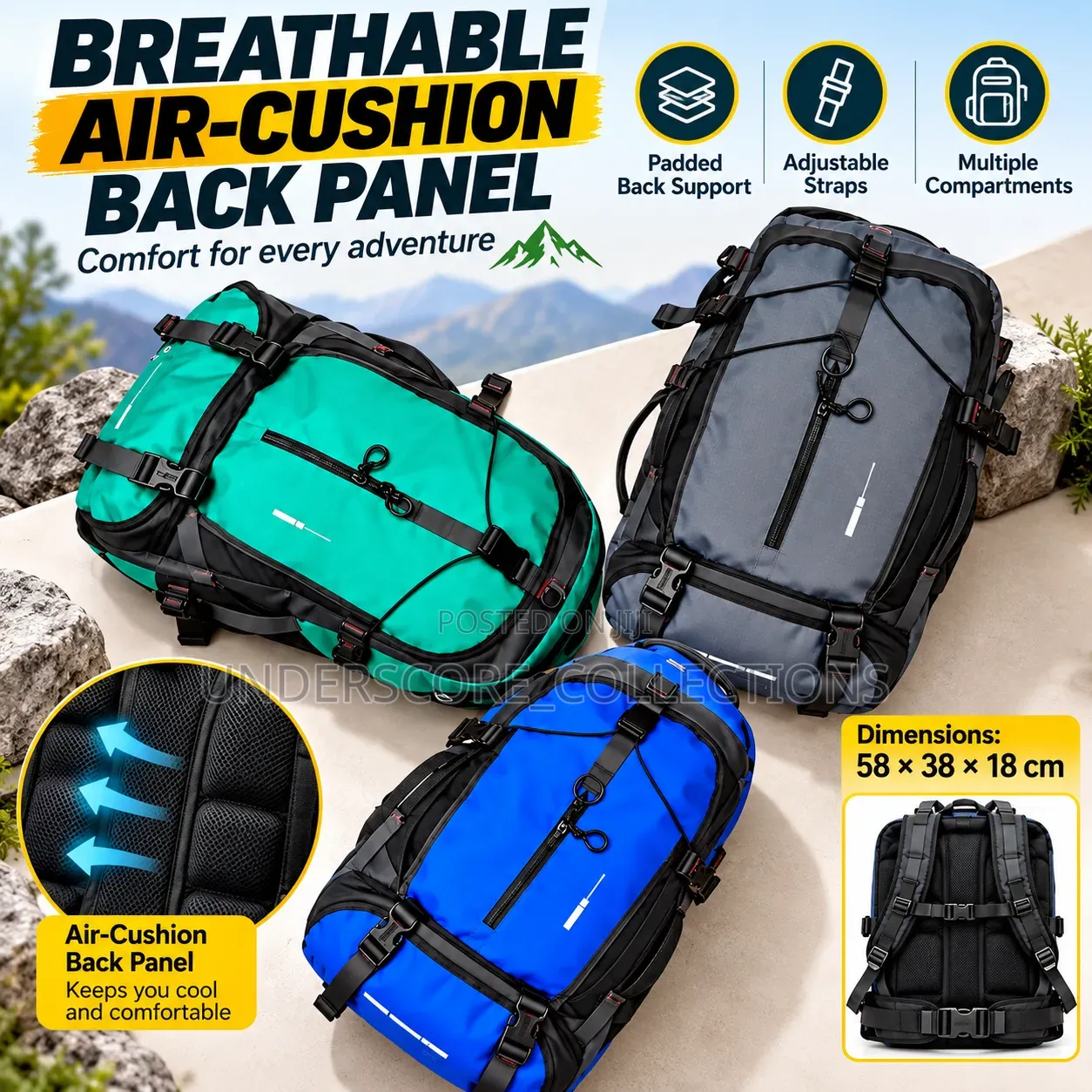 70Ltrs Hiking/Camping Bag