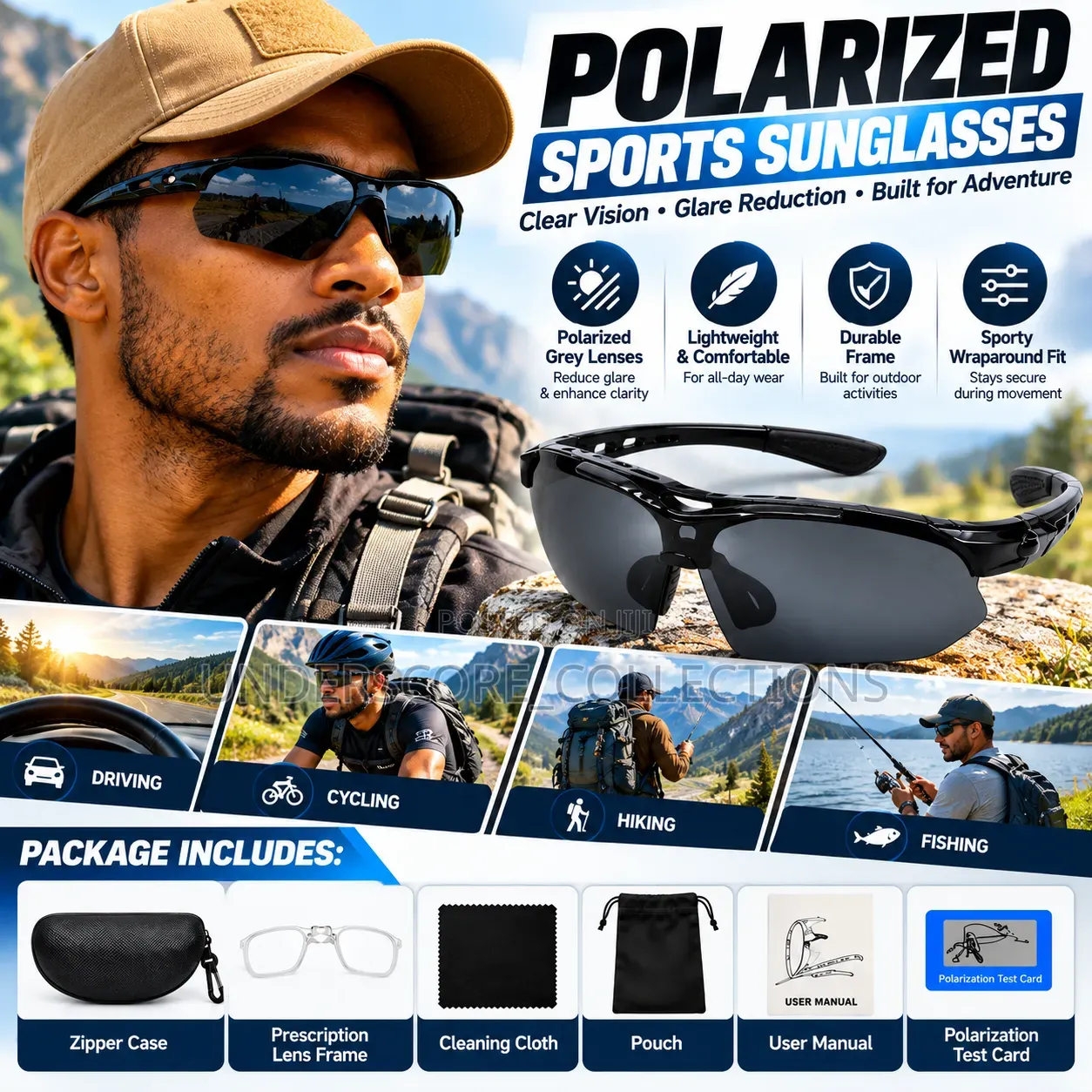 Sports and Outdoor Polarized Sunglasses