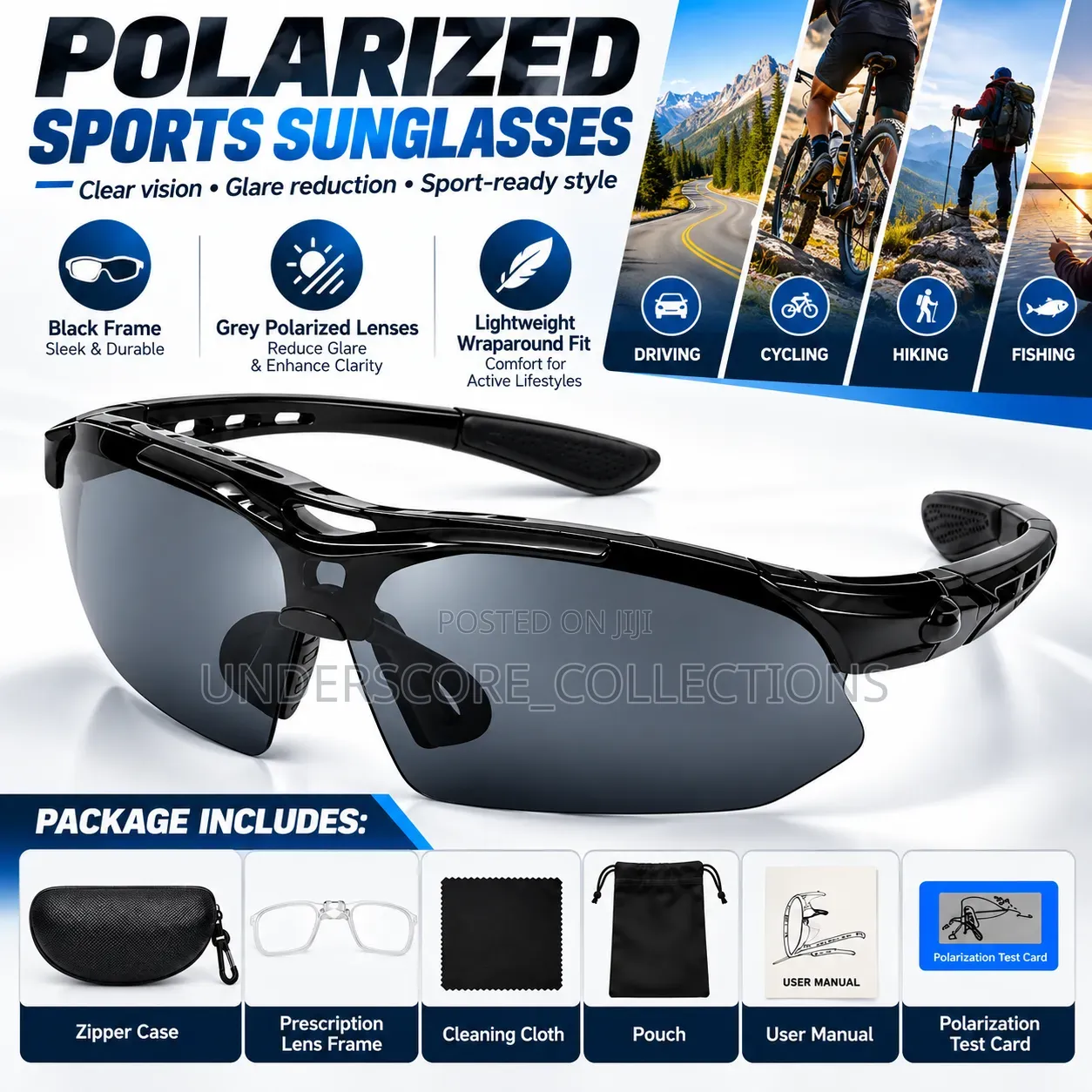 Sports and Outdoor Polarized Sunglasses