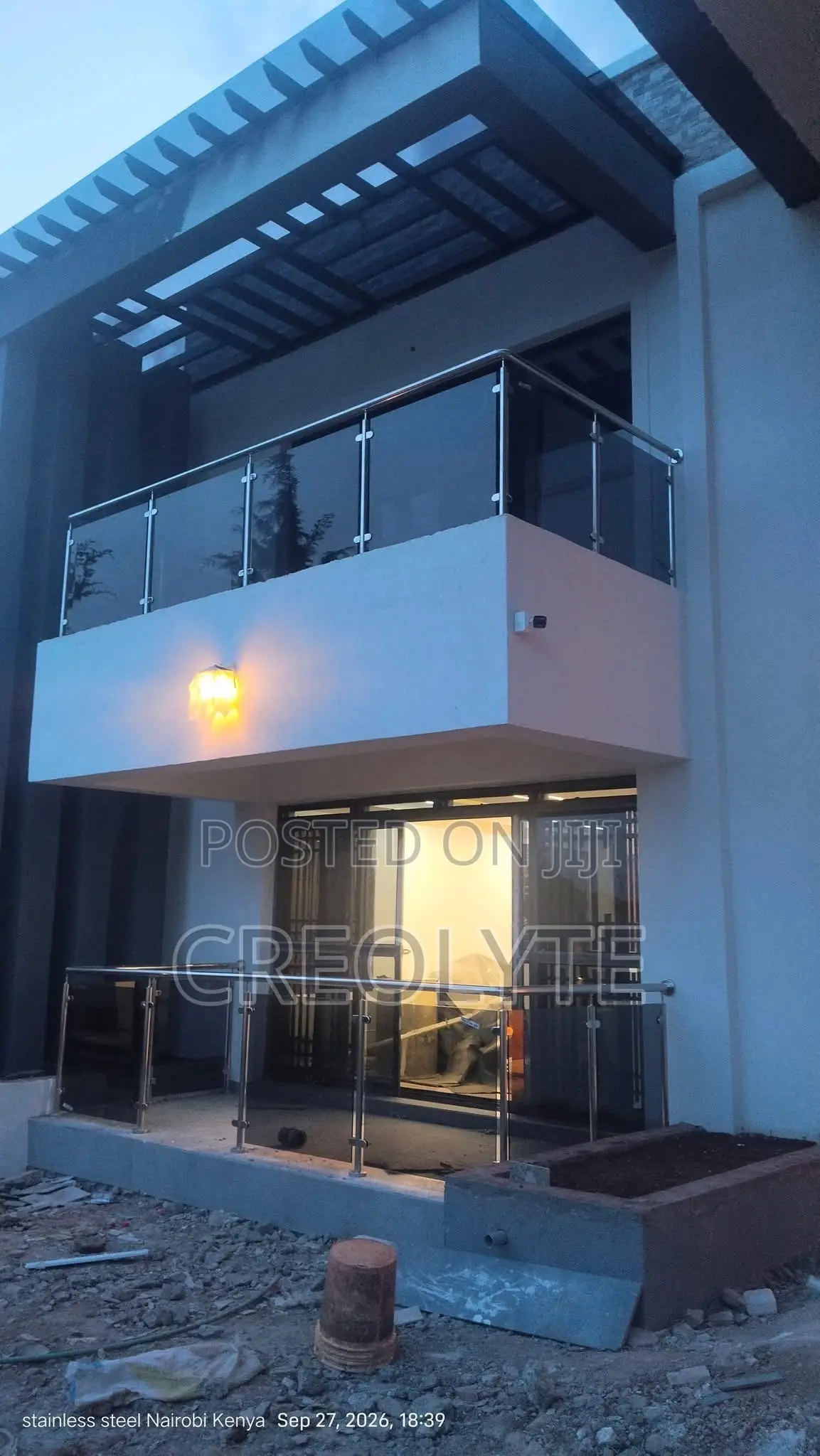 Stainless Steel & Tinted Glass Balcony Railing - Supply & Installation