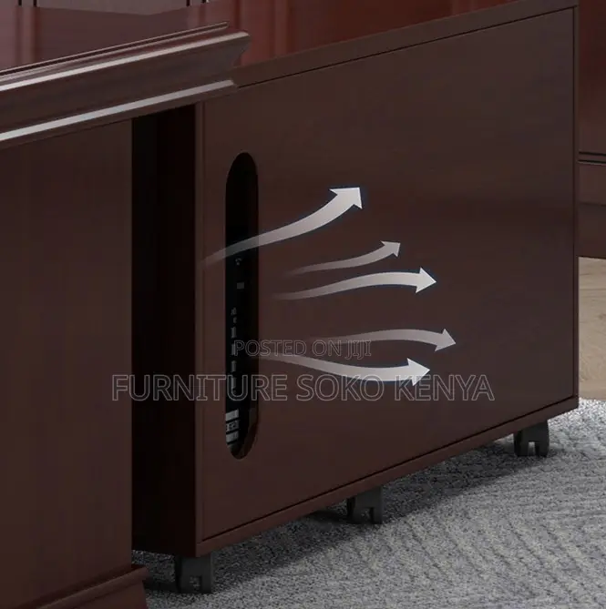 Office Desk : Deep Mahogany Polish 1.8M Executive Desk