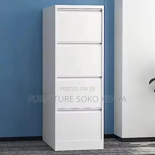 Storage Cabinet : 4-Drawer Metal Office Filing Cabinet