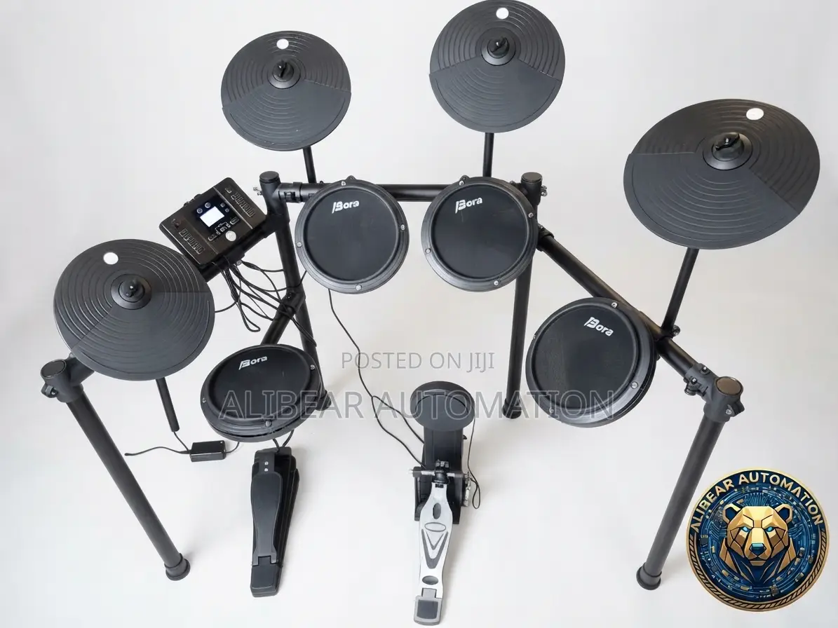 Professional Digital Electric Drum Set Fully Adjustable Setup & Sound