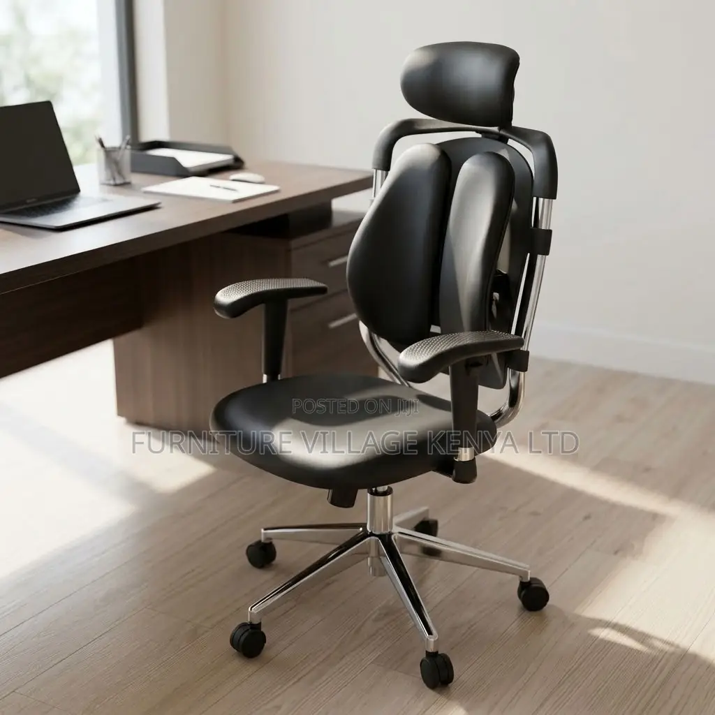 Office Chair; Leather Dual Computer Executive Home/Office Seat