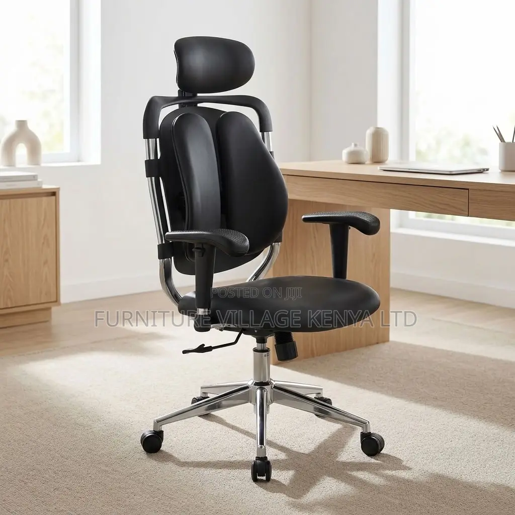 Office Chair; Leather Dual Computer Executive Home/Office Seat