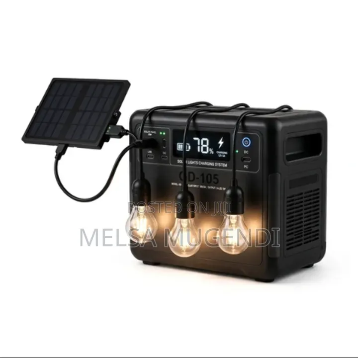 GD-105 Solar Lights With Charging System