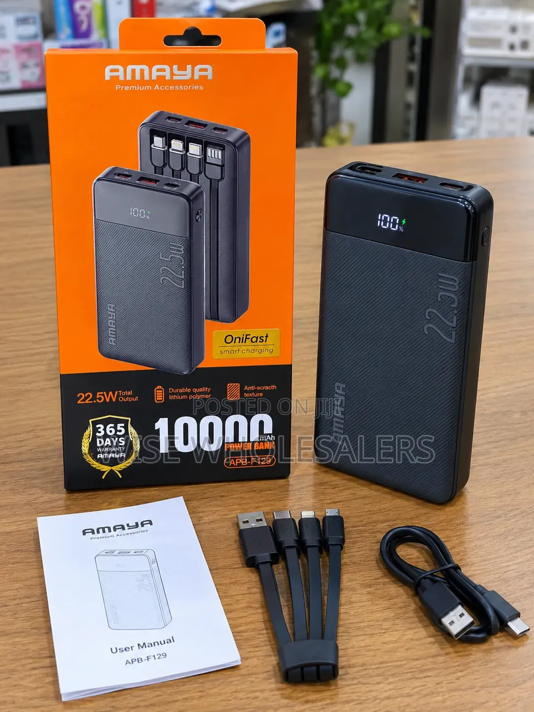 Amaya 10000mAh Power Bank 22.5W Fast Charging – APB-F129