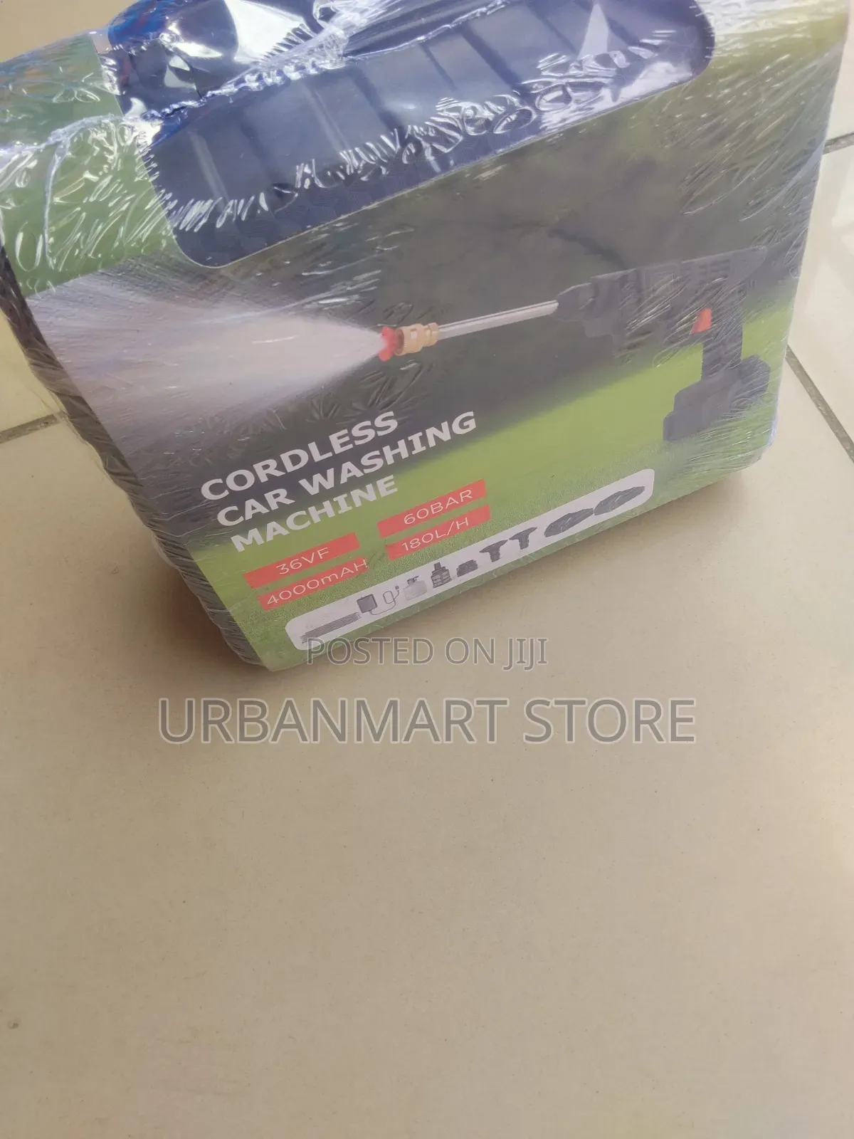 36V Cordless Car Wash Gun Machine With High Pressure Spray