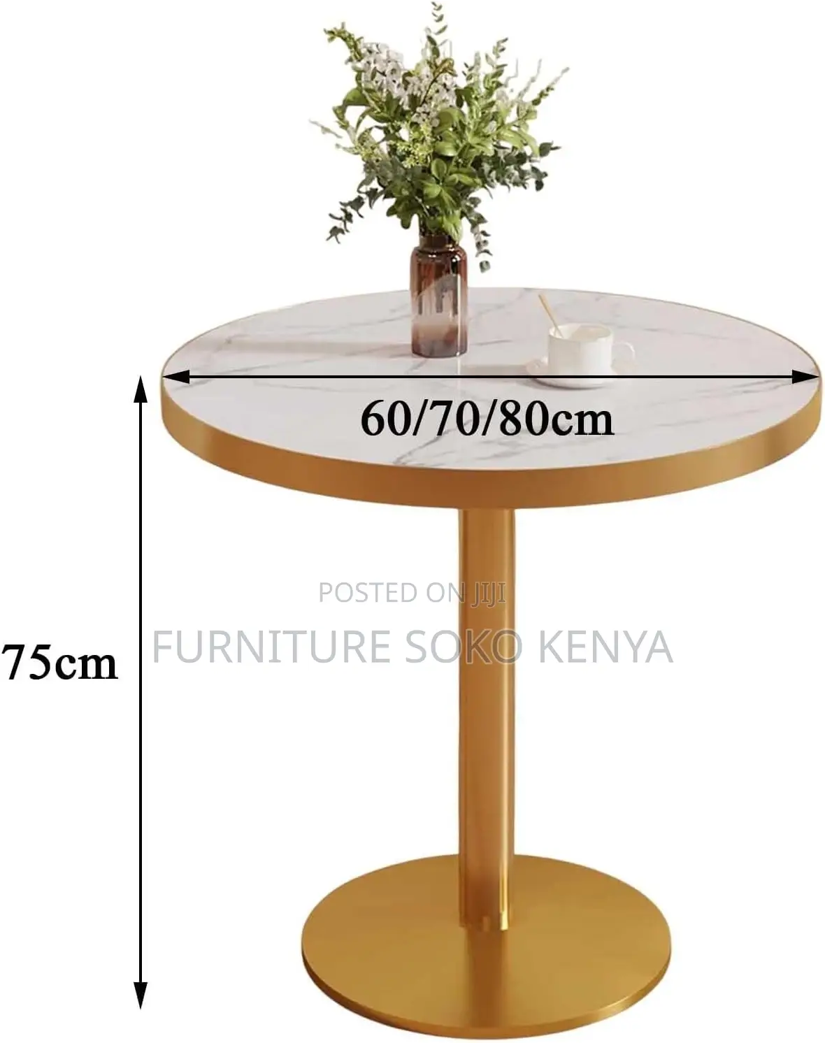 Dining Table : Modern Round Marble Table
