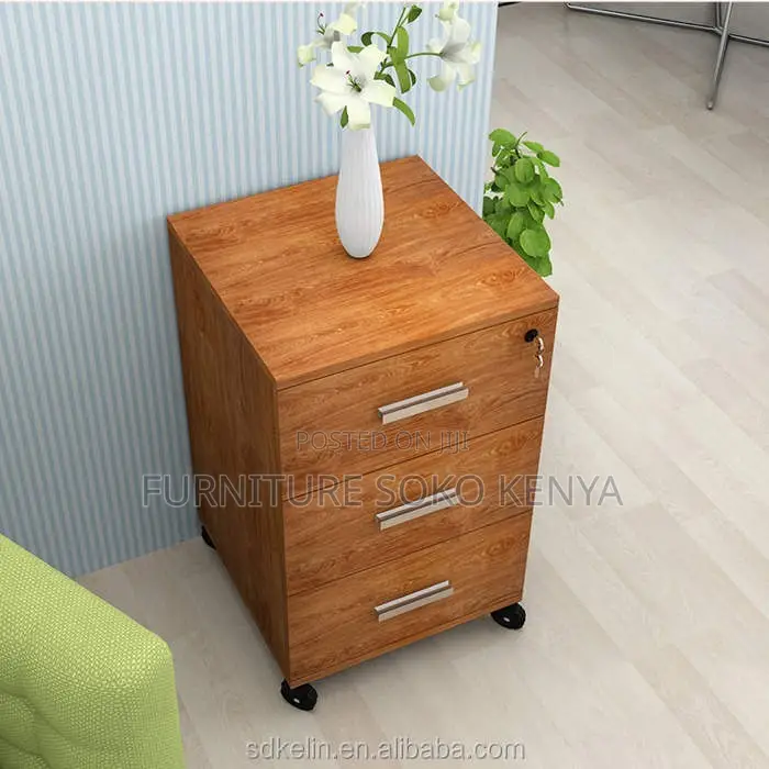 Office Cabinet : Compact 3-Drawer Rolling Storage Unit