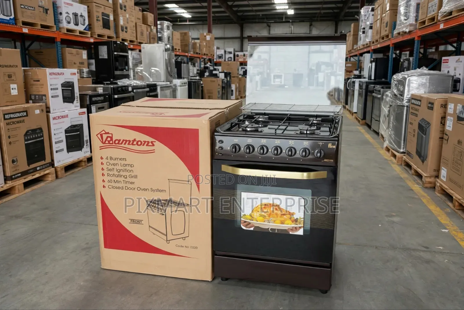 Buy Ramtons 55x60 Full Gas Standing Cooker in Kenya