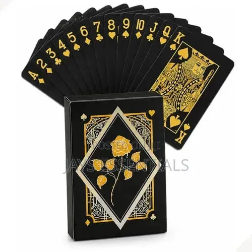 Themed Plastic Poker Cards (Black , Red , Gold , Red , Dollar)