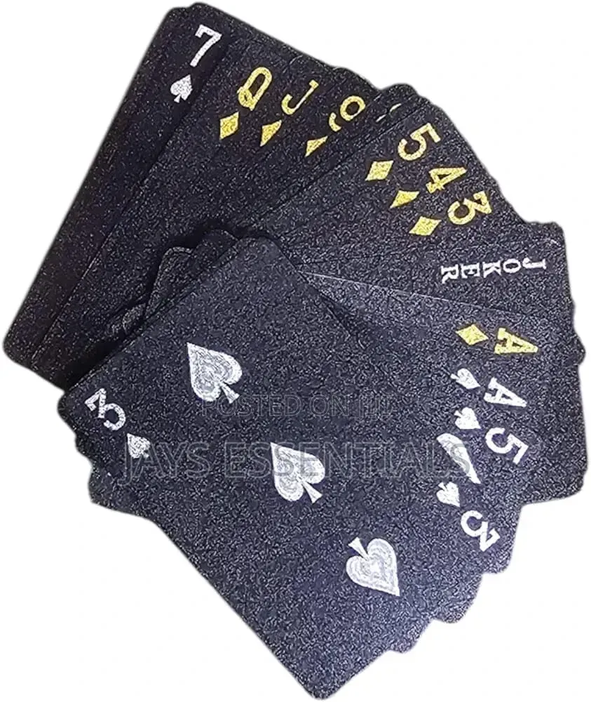 Themed Plastic Poker Cards (Black , Red , Gold , Red , Dollar)